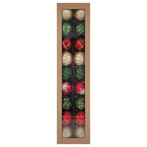 Set de 18 Esferas Navideñas Resistentes a Roturas de 100 mm