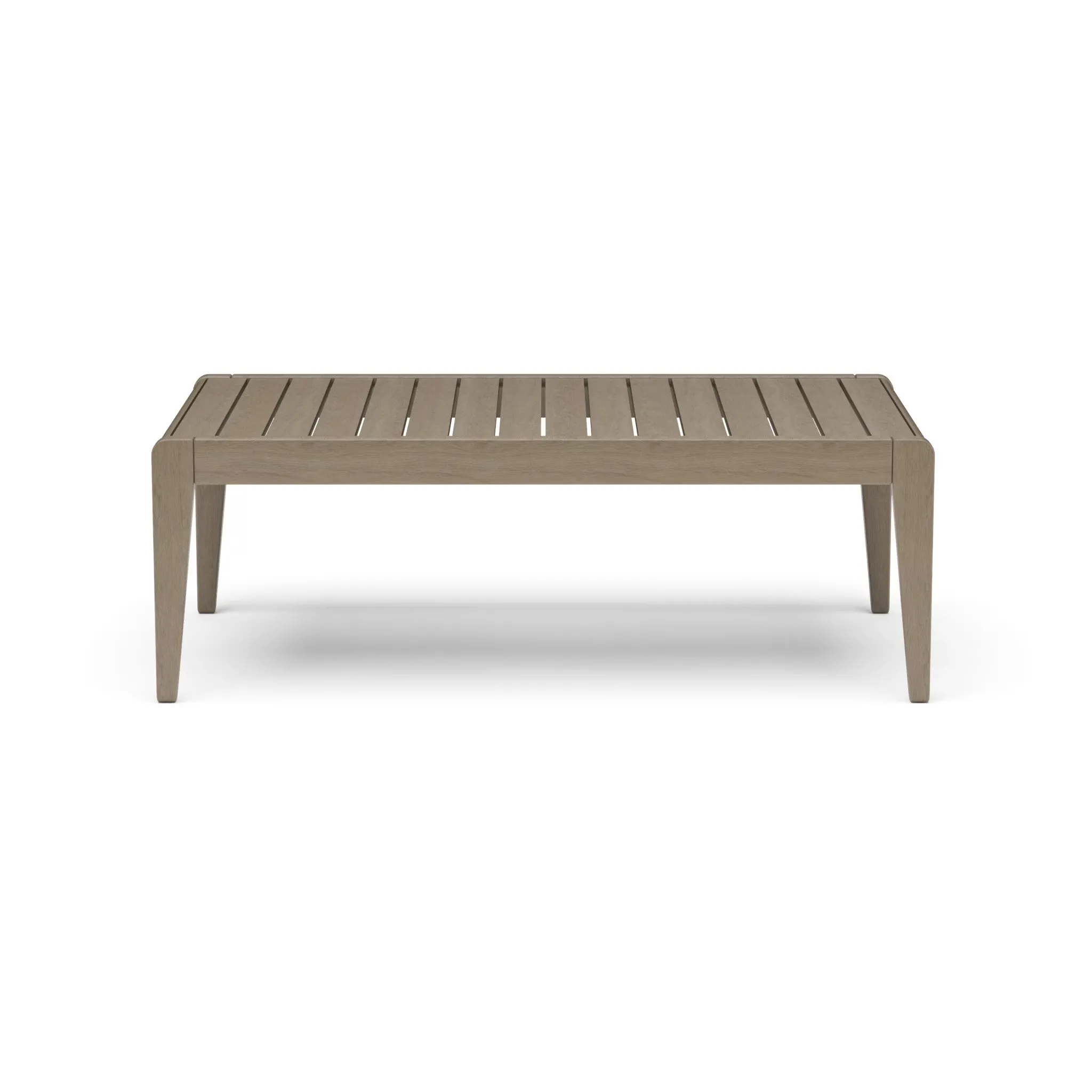 Mesa de centro exterior de madera de acacia en color gris - Imagen 2