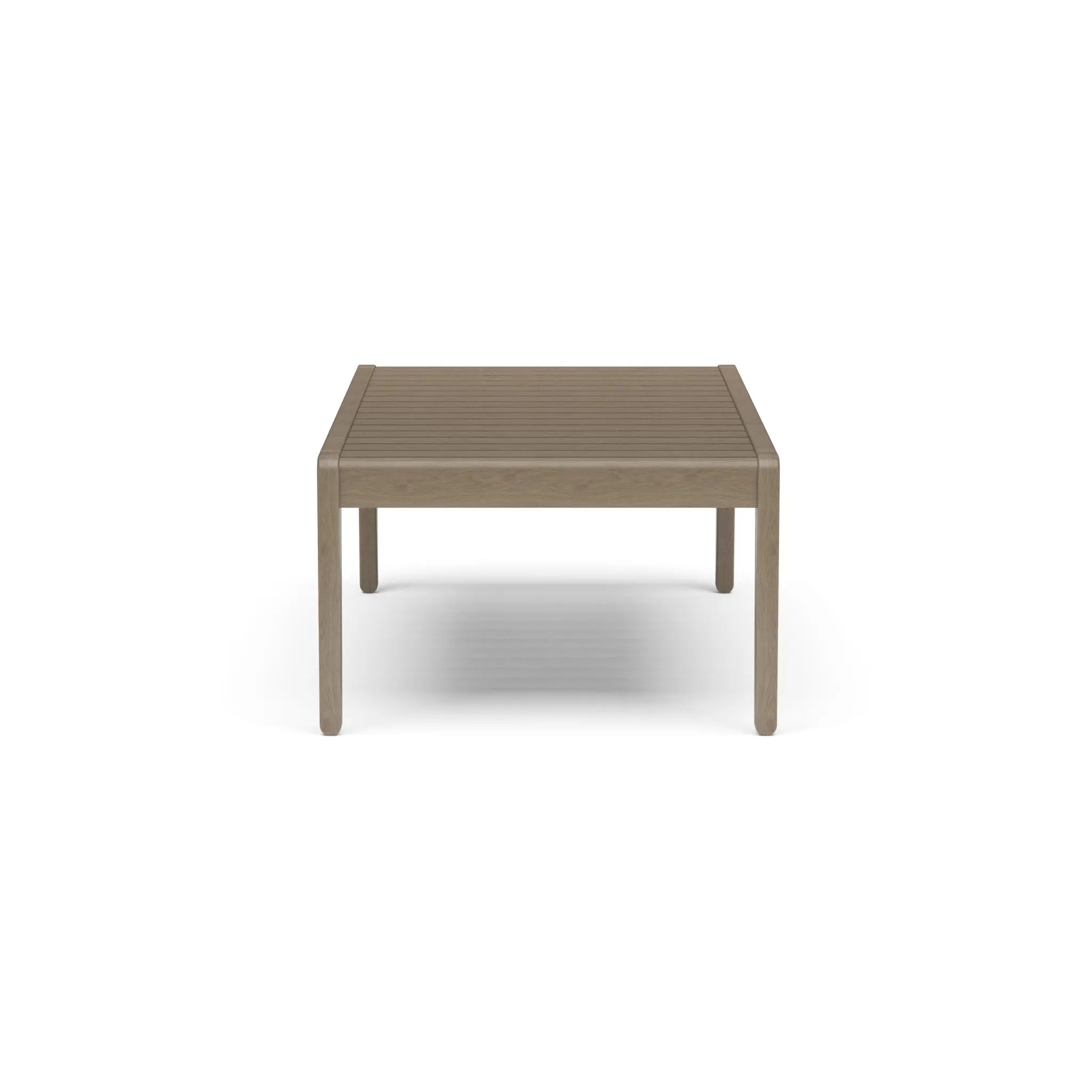 Mesa de centro exterior de madera de acacia en color gris - Imagen 3