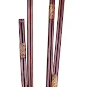 Rattan Drop In Poles con Detalle de Cuero